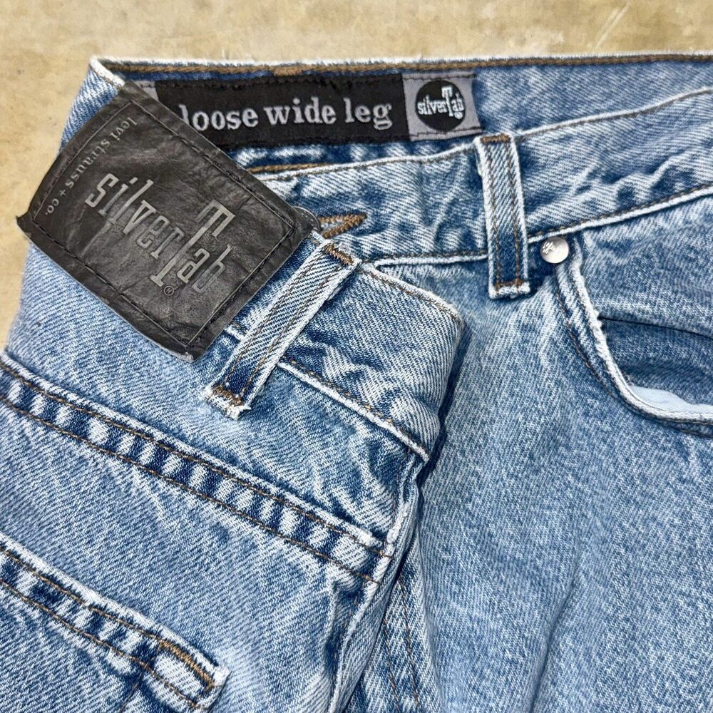 Vintage 90s Levi’s SilverTab Loose Wide Leg Jeans 34x30 USA Baggy Skater Grunge